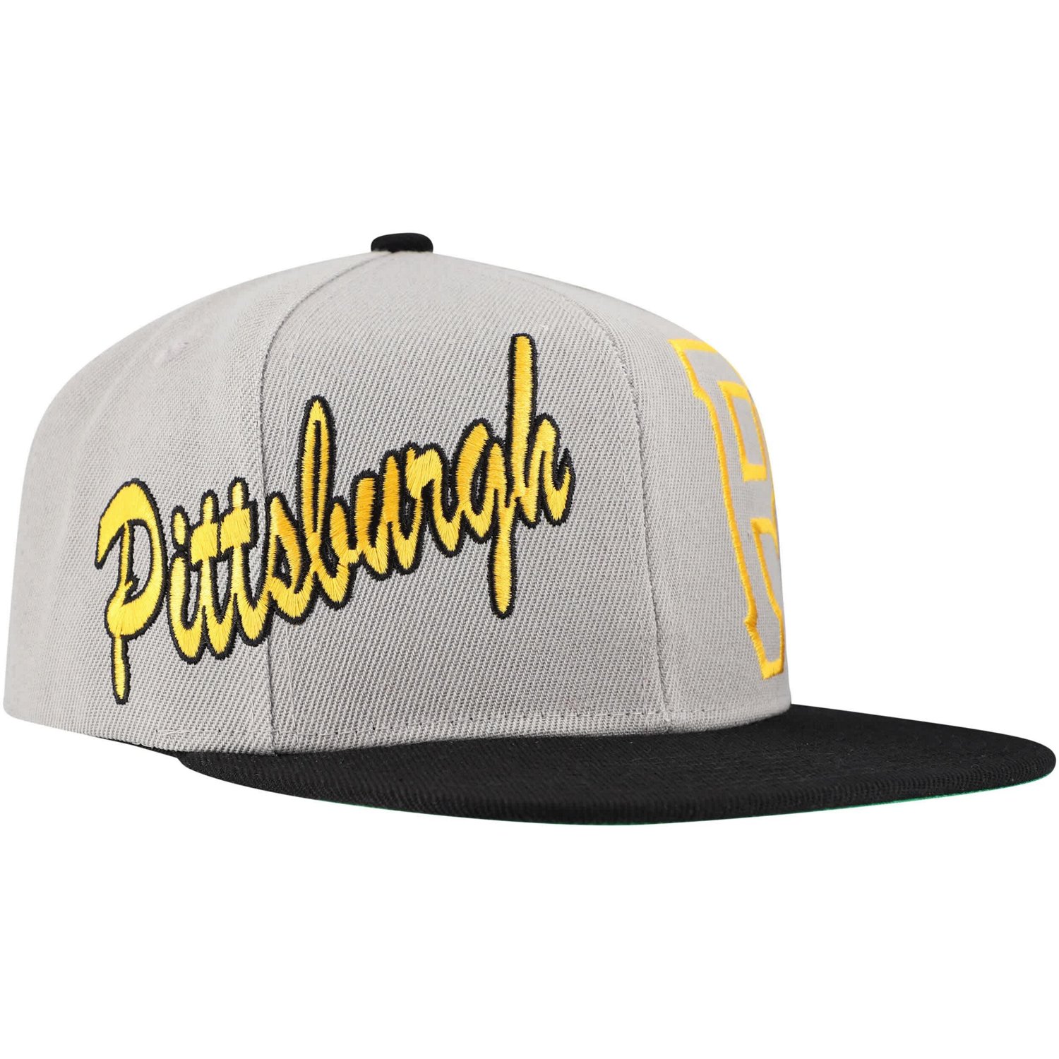 Mitchell  Ness Pittsburgh Pirates Knock Out Panel Snapback Hat