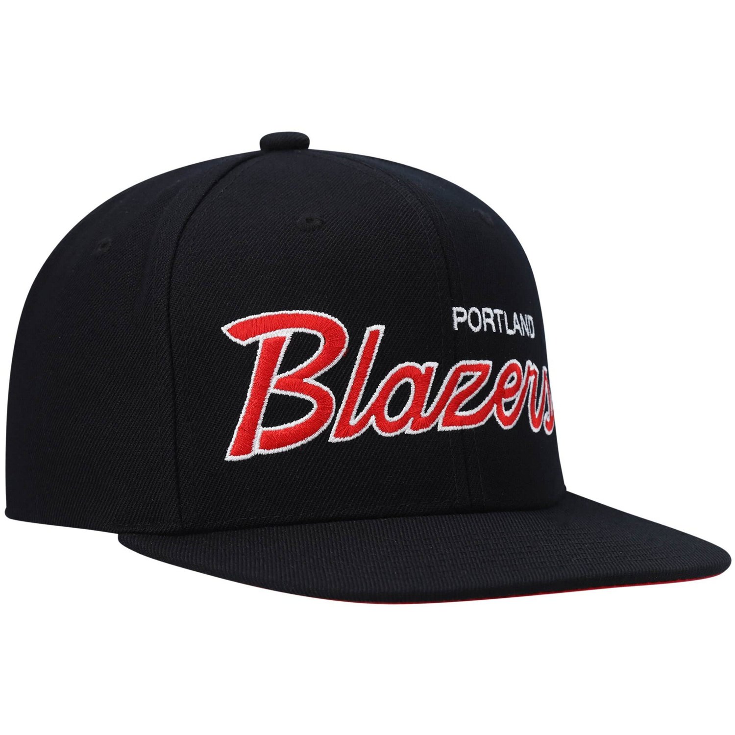 Mitchell  Ness Portland Trail Blazers Hardwood Classics Script 20 Snapback Hat