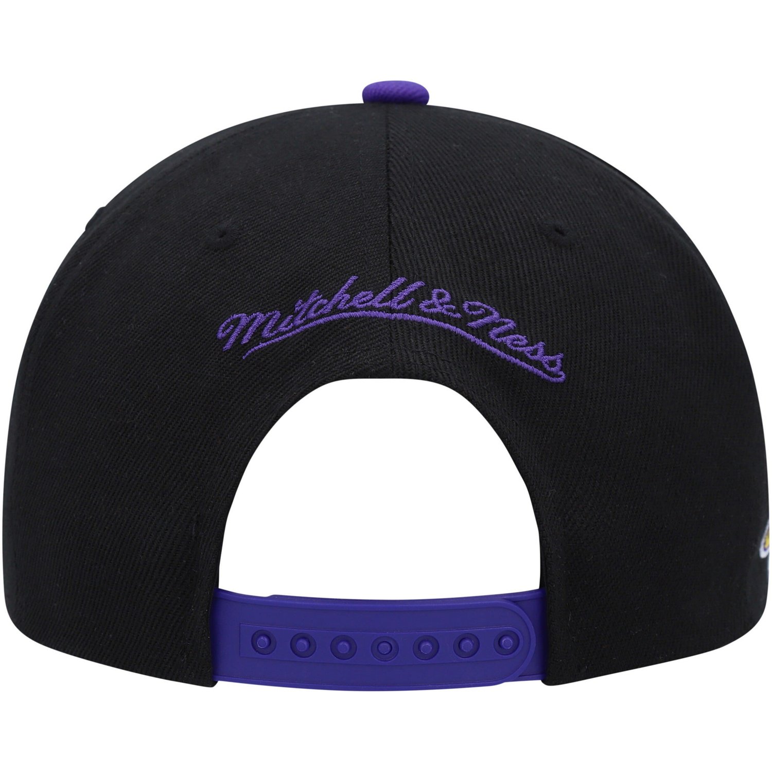Mitchell  Ness Purple Los Angeles Lakers Side Core 20 Snapback Hat - view number 4