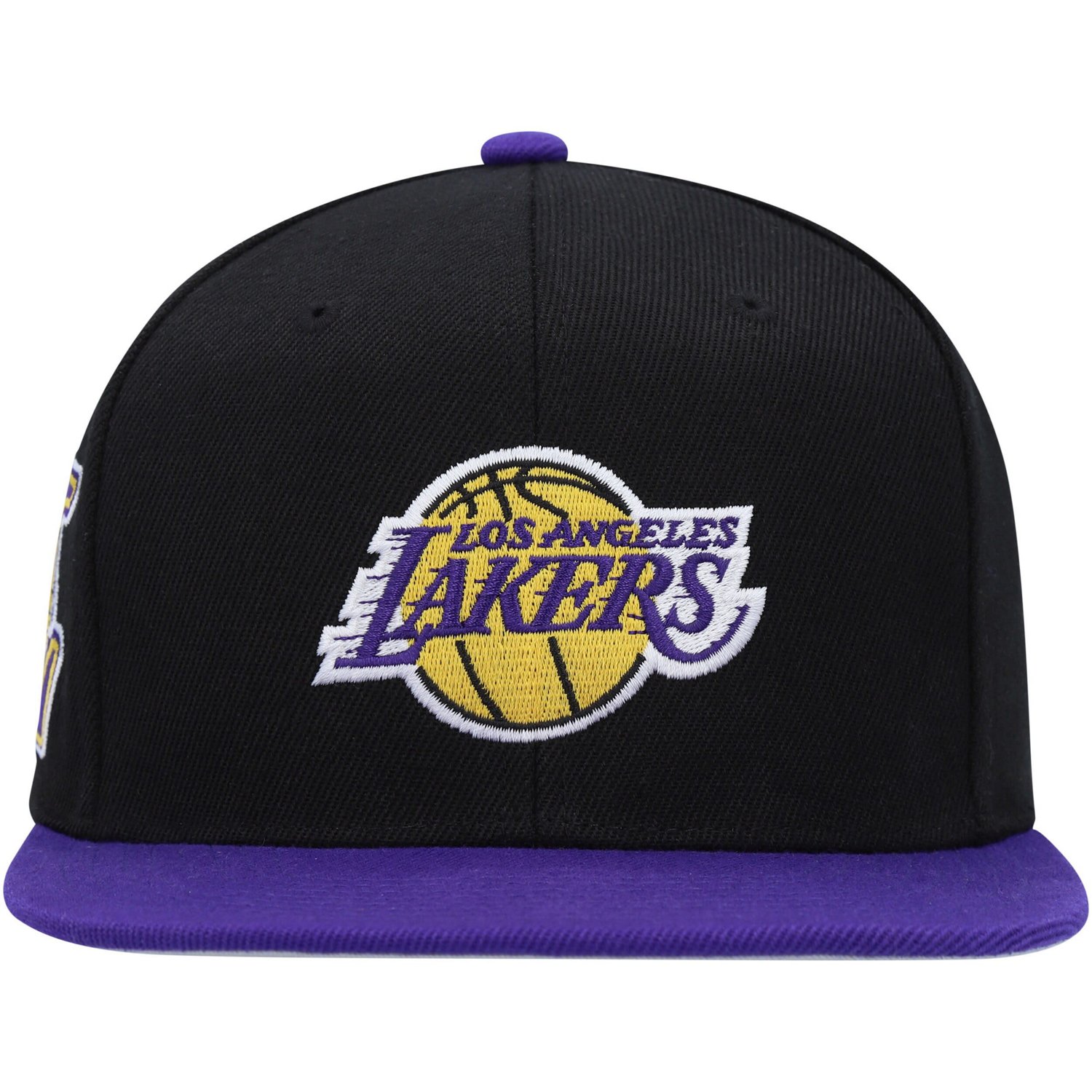 Mitchell  Ness Purple Los Angeles Lakers Side Core 20 Snapback Hat - view number 2
