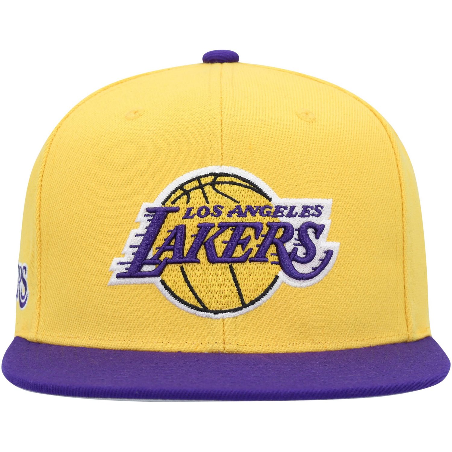 Mitchell  Ness Purple Los Angeles Lakers Side Core 20 Snapback Hat - view number 2