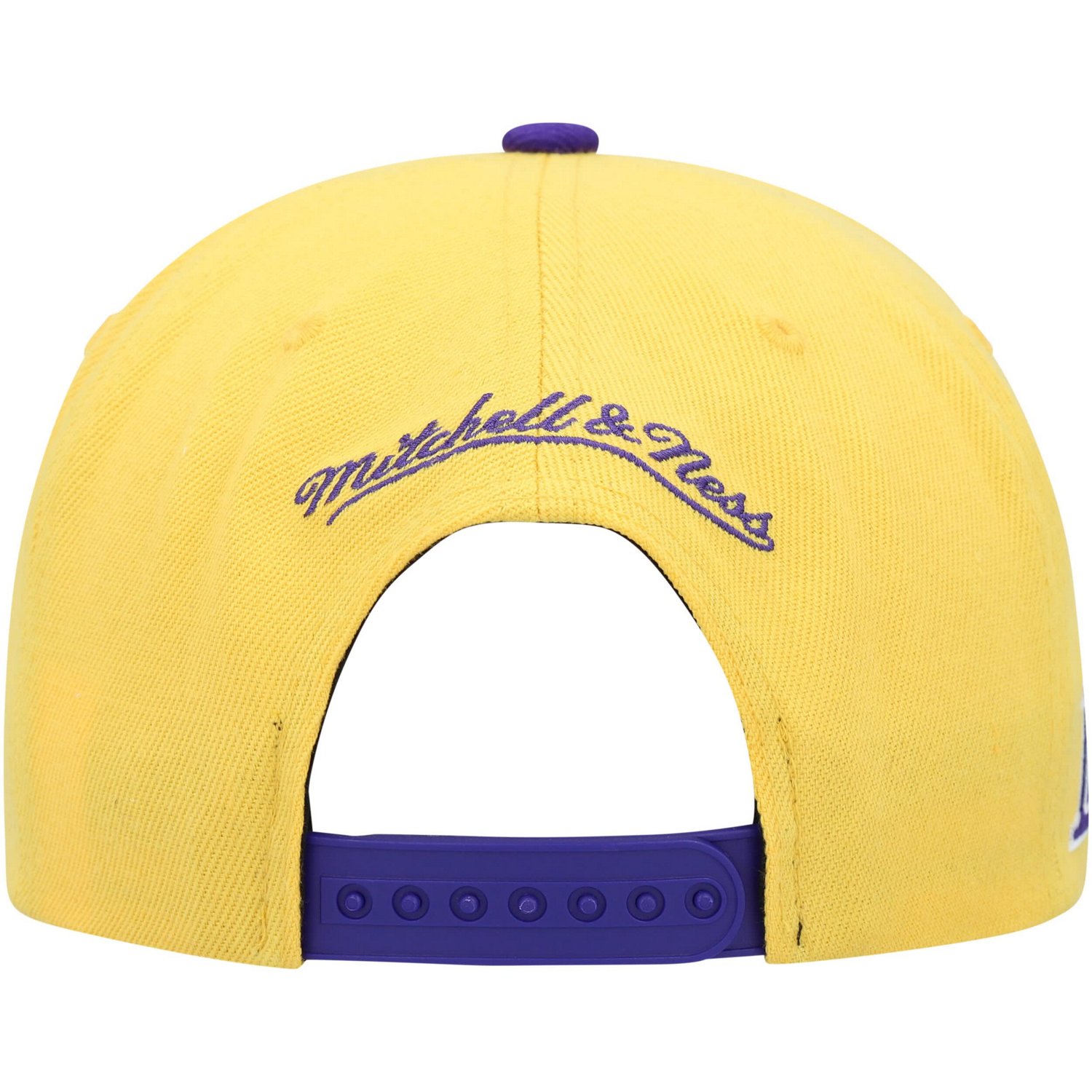 Mitchell  Ness Purple Los Angeles Lakers Side Core 20 Snapback Hat - view number 4