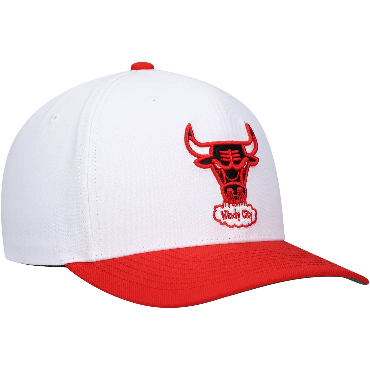 Mitchell  Ness /Red Chicago Bulls Hardwood Classics Core 2-Tone 20 Pro Snapback Hat                                              - view number 3