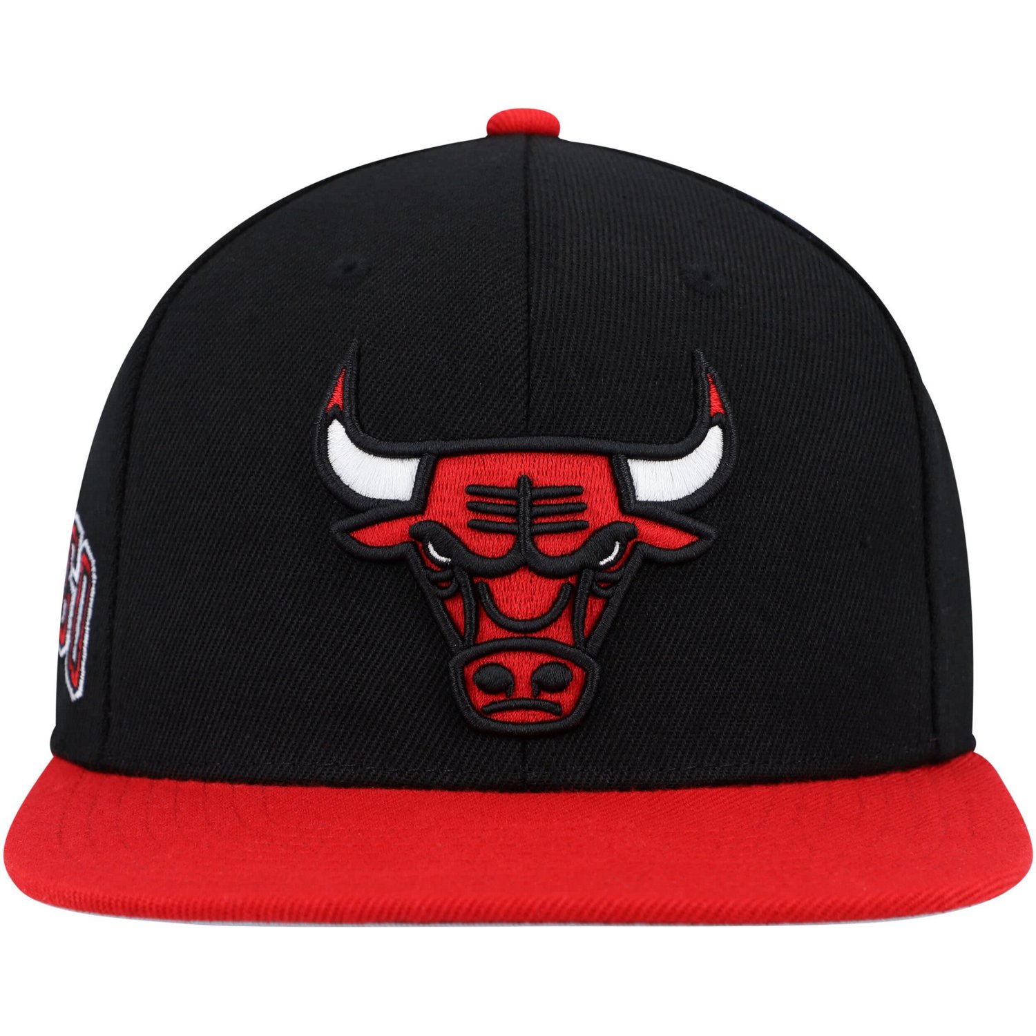 Mitchell  Ness Red Chicago Bulls Side Core 20 Snapback Hat - view number 2