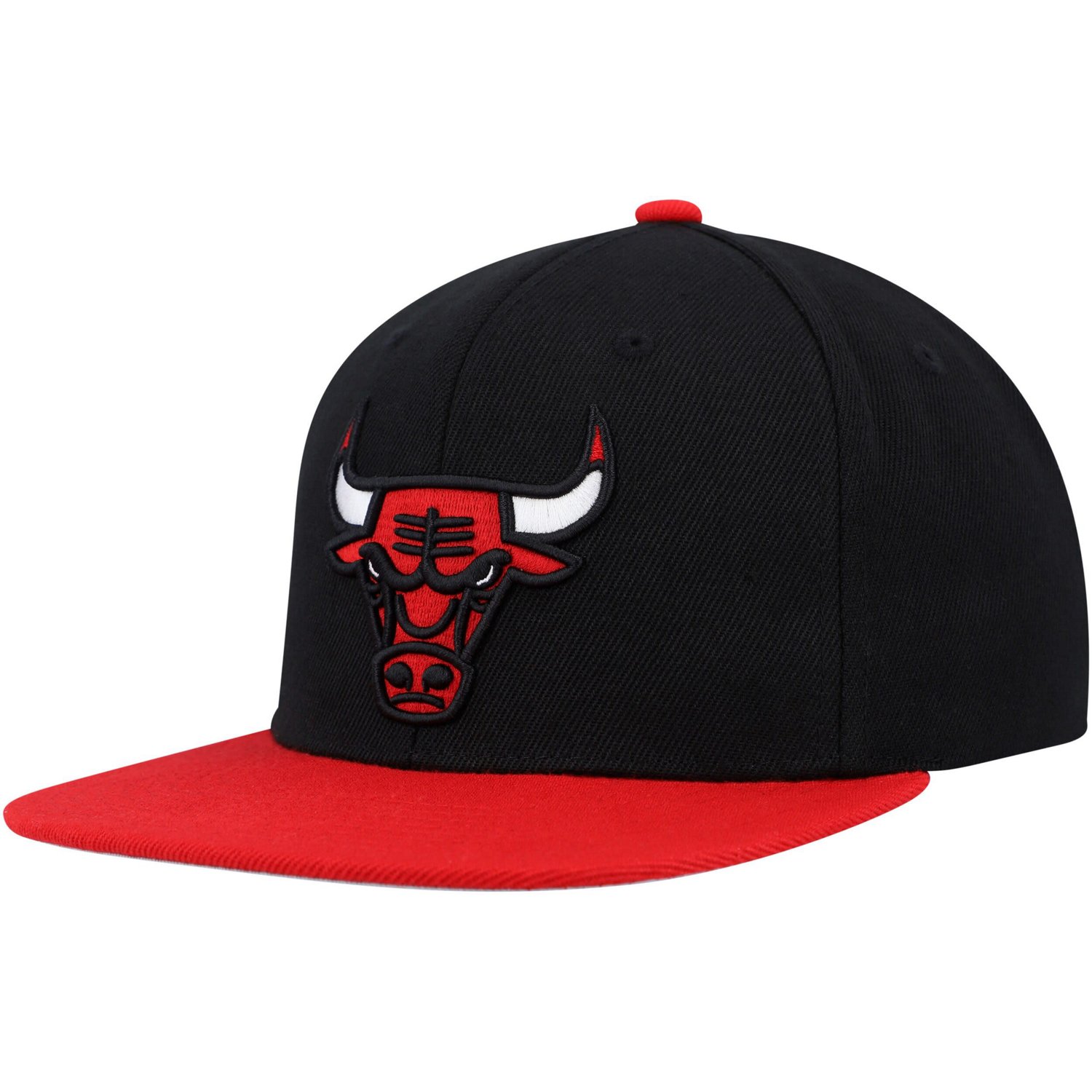 Mitchell  Ness Red Chicago Bulls Side Core 20 Snapback Hat - view number 3