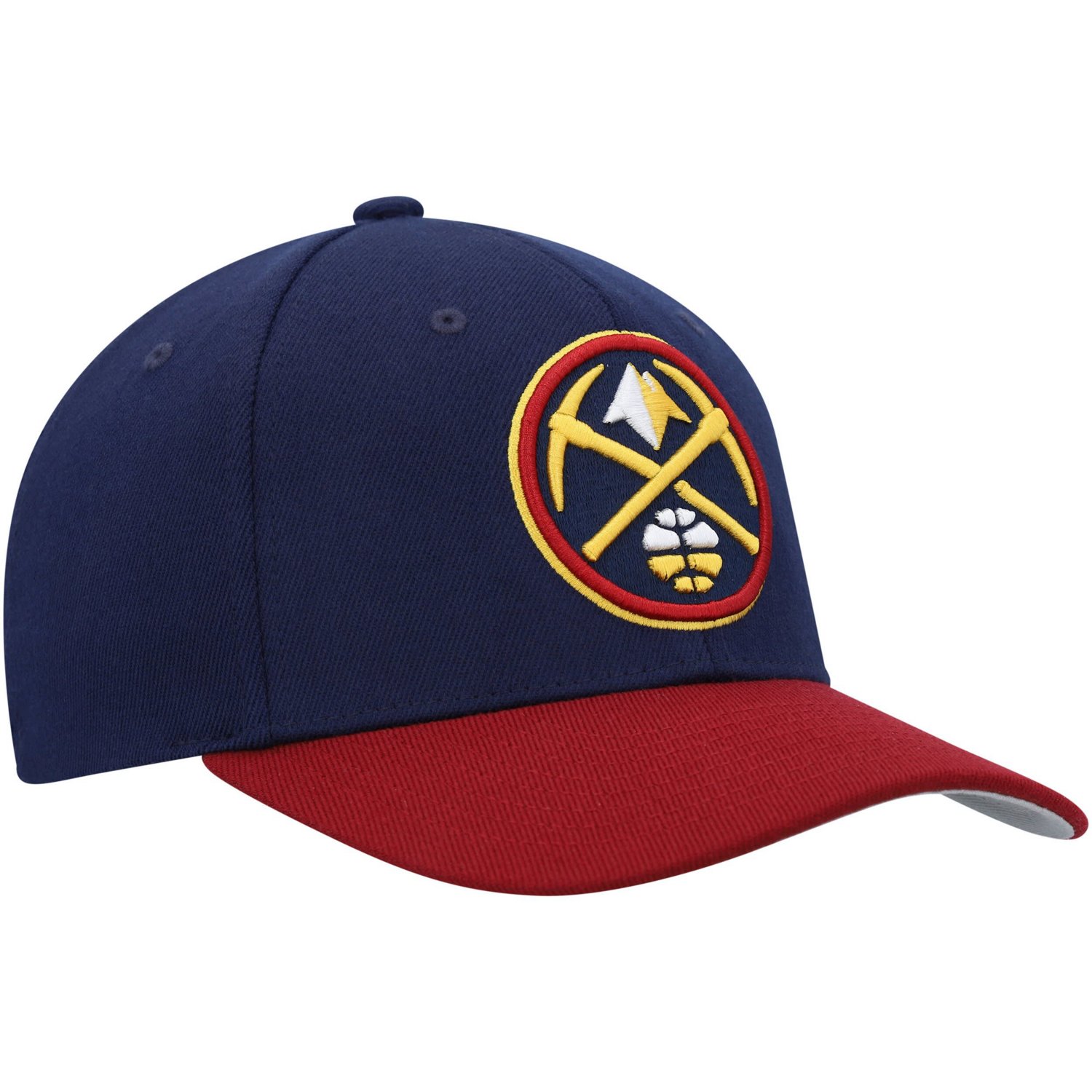 Mitchell  Ness Red Denver Nuggets MVP Team Two-Tone 20 Stretch-Snapback Hat                                                      - view number 3