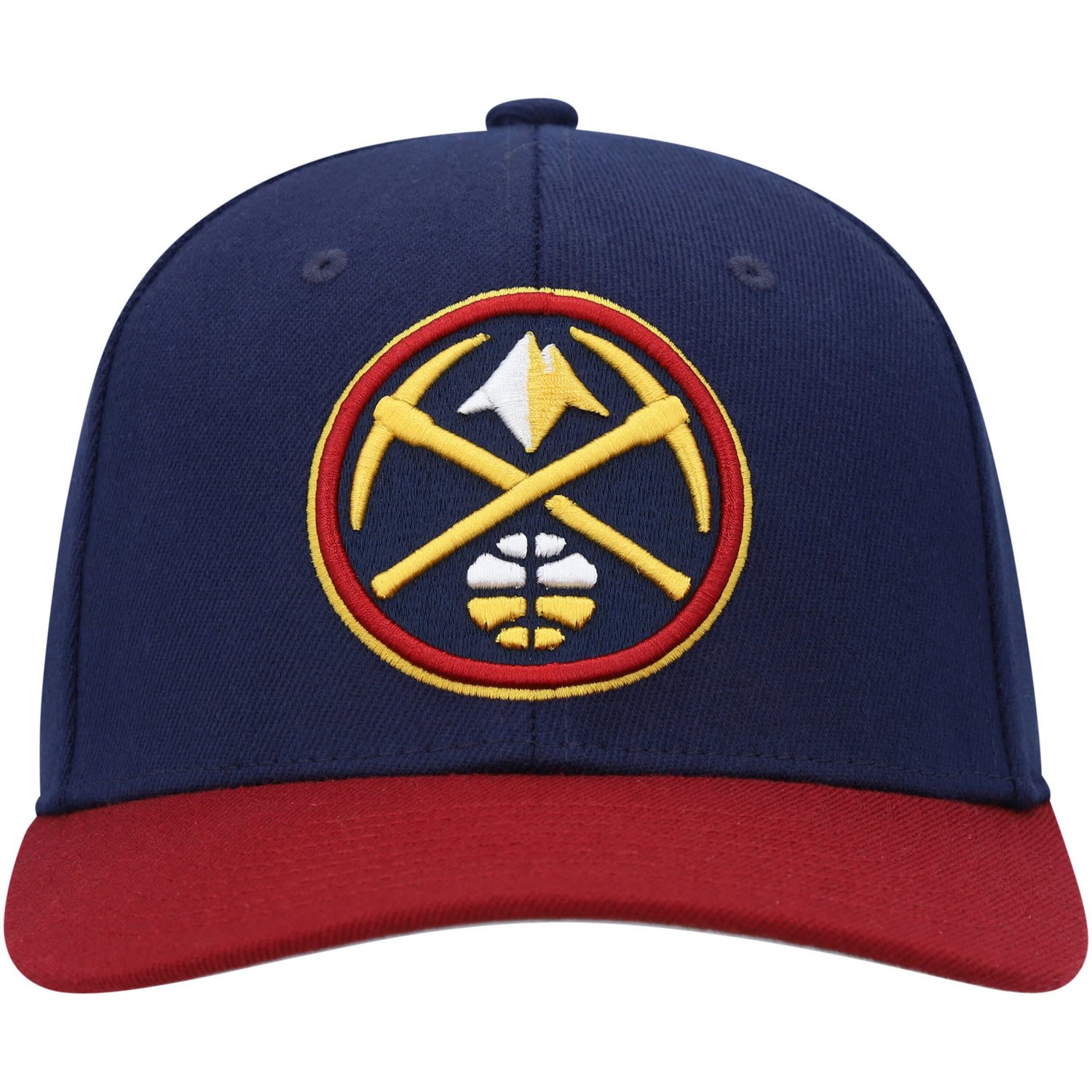 Mitchell  Ness Red Denver Nuggets MVP Team Two-Tone 20 Stretch-Snapback Hat                                                      - view number 2