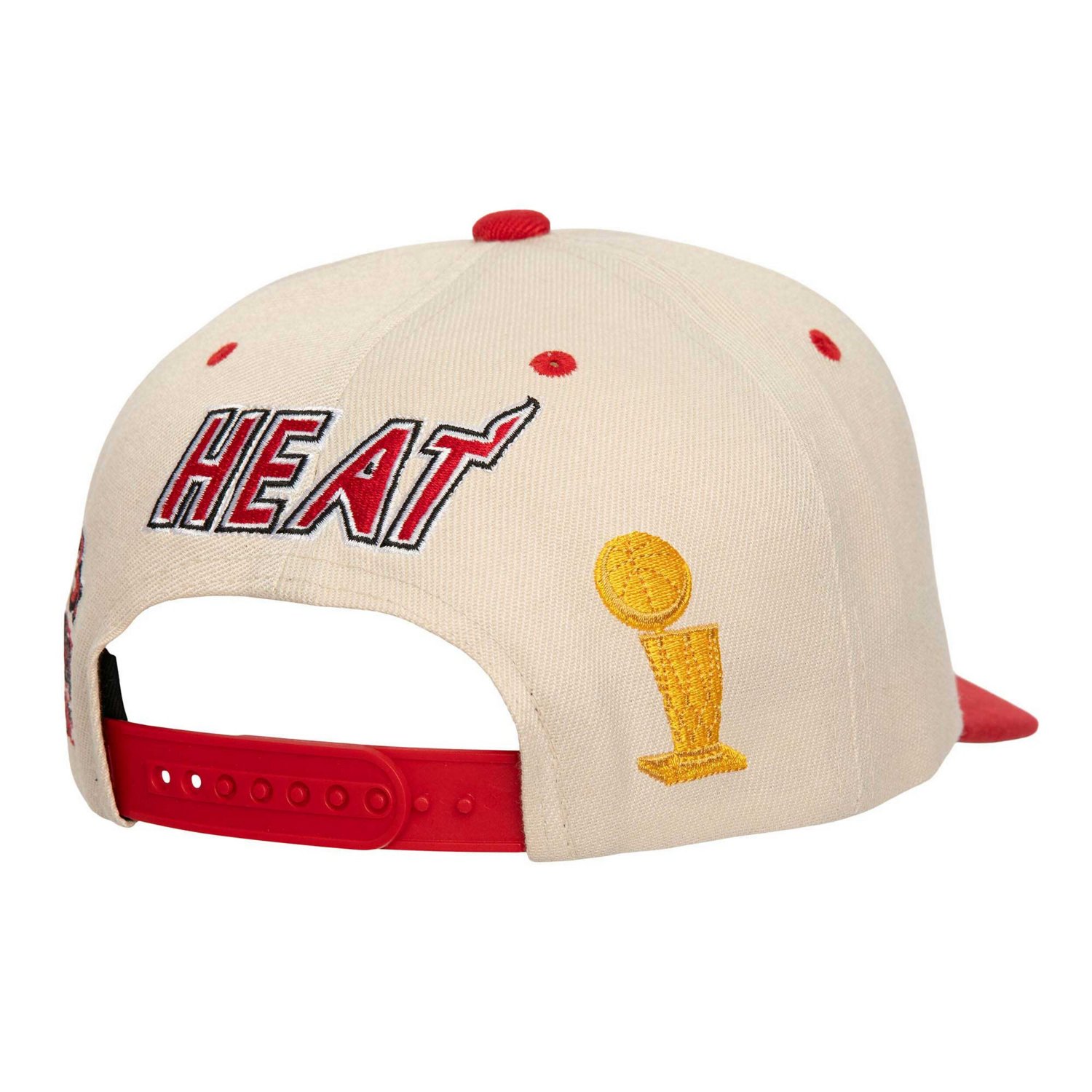 Mitchell  Ness Red Miami Heat 3x NBA Champions Soul Legacy Defined Snapback Hat - view number 2