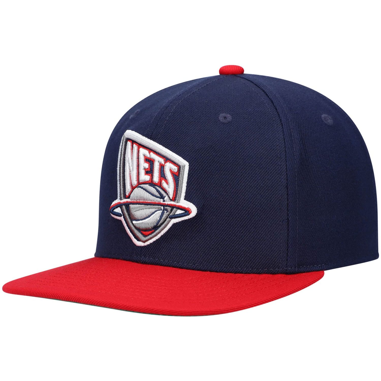Mitchell  Ness Red New Jersey Nets Hardwood Classics Team Two-Tone 20 Snapback Hat