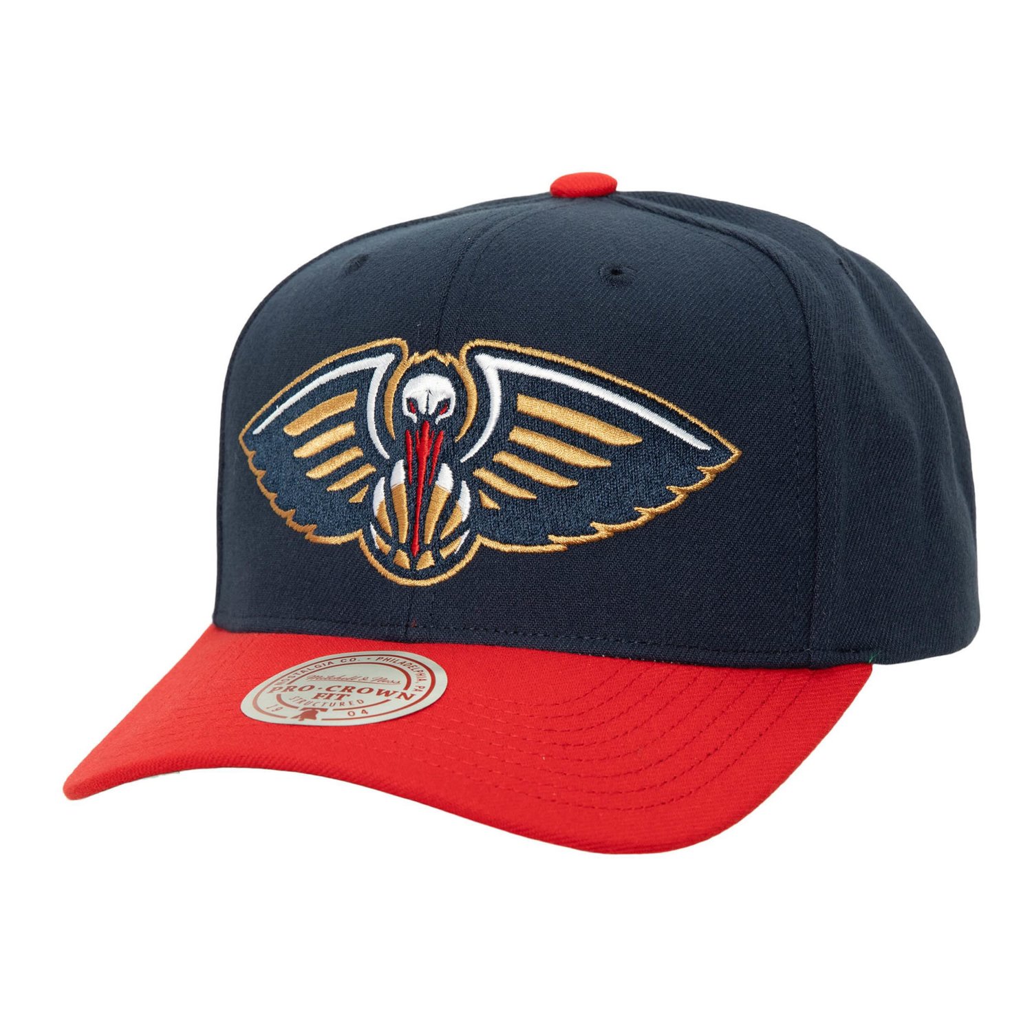 Mitchell  Ness /Red New Orleans Pelicans Soul XL Logo Pro Crown Snapback Hat                                                     - view number 1