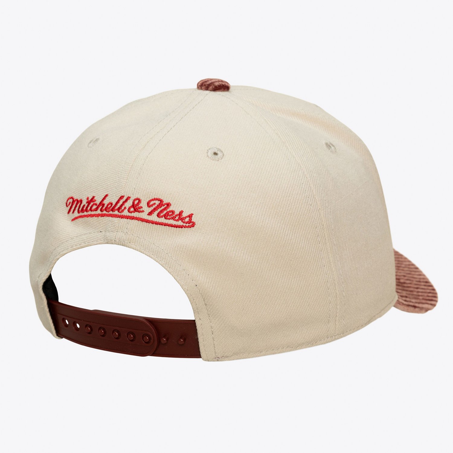 Mitchell  Ness Red Philadelphia 76ers Washed Corduroy Pro Crown Snapback Hat - view number 2