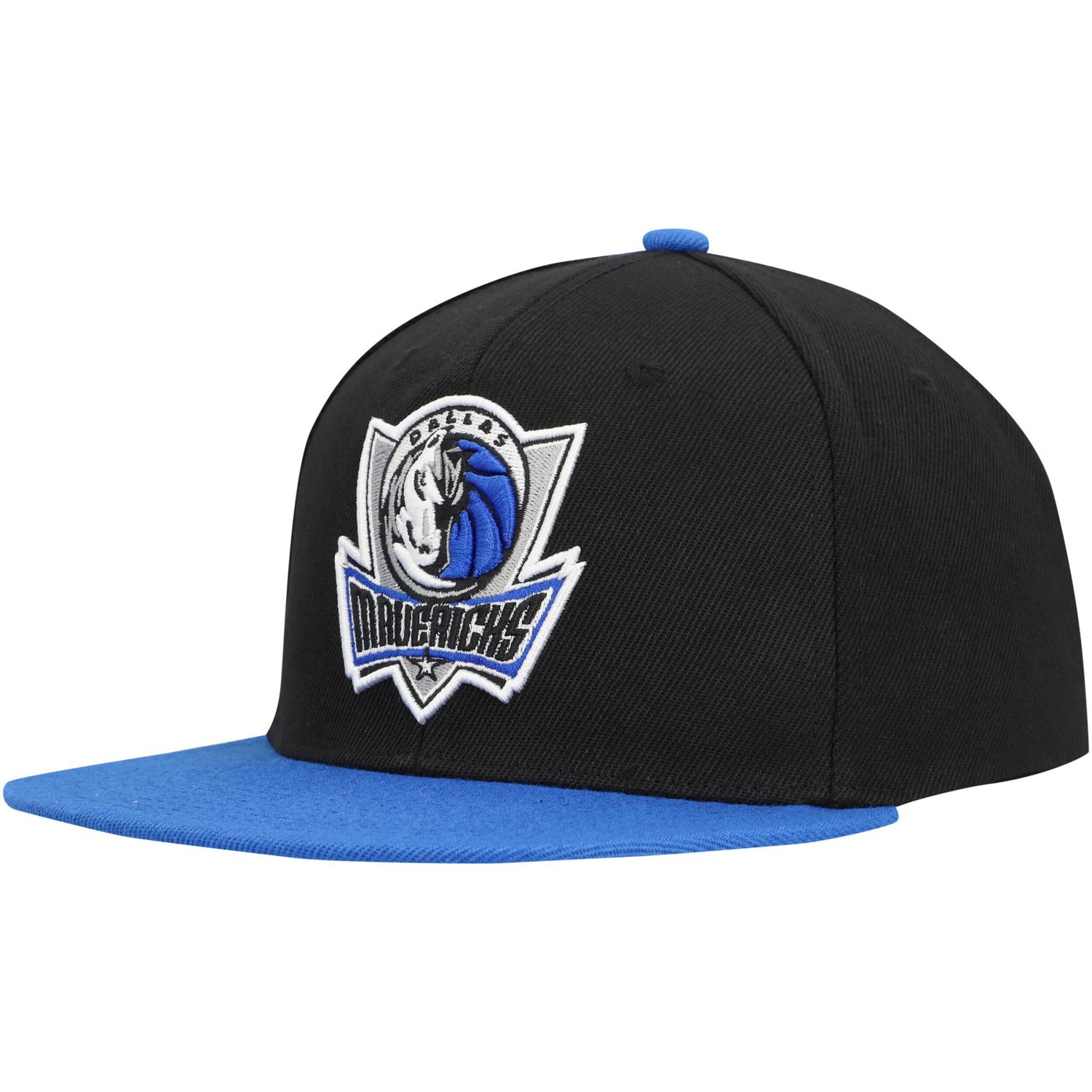 Mitchell  Ness /Royal Dallas Mavericks Side Core 20 Snapback Hat - view number 3