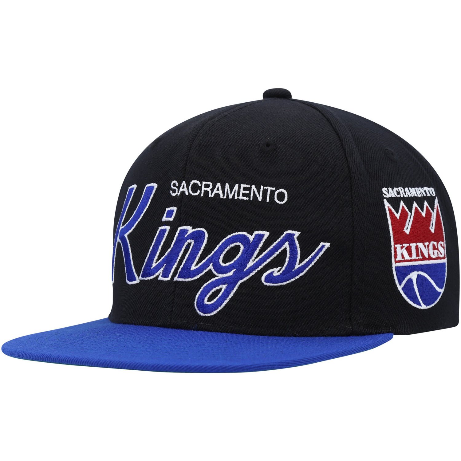 Mitchell  Ness Sacramento Kings Hardwood Classics MVP Team Script 20 Snapback Hat                                                - view number 1 selected