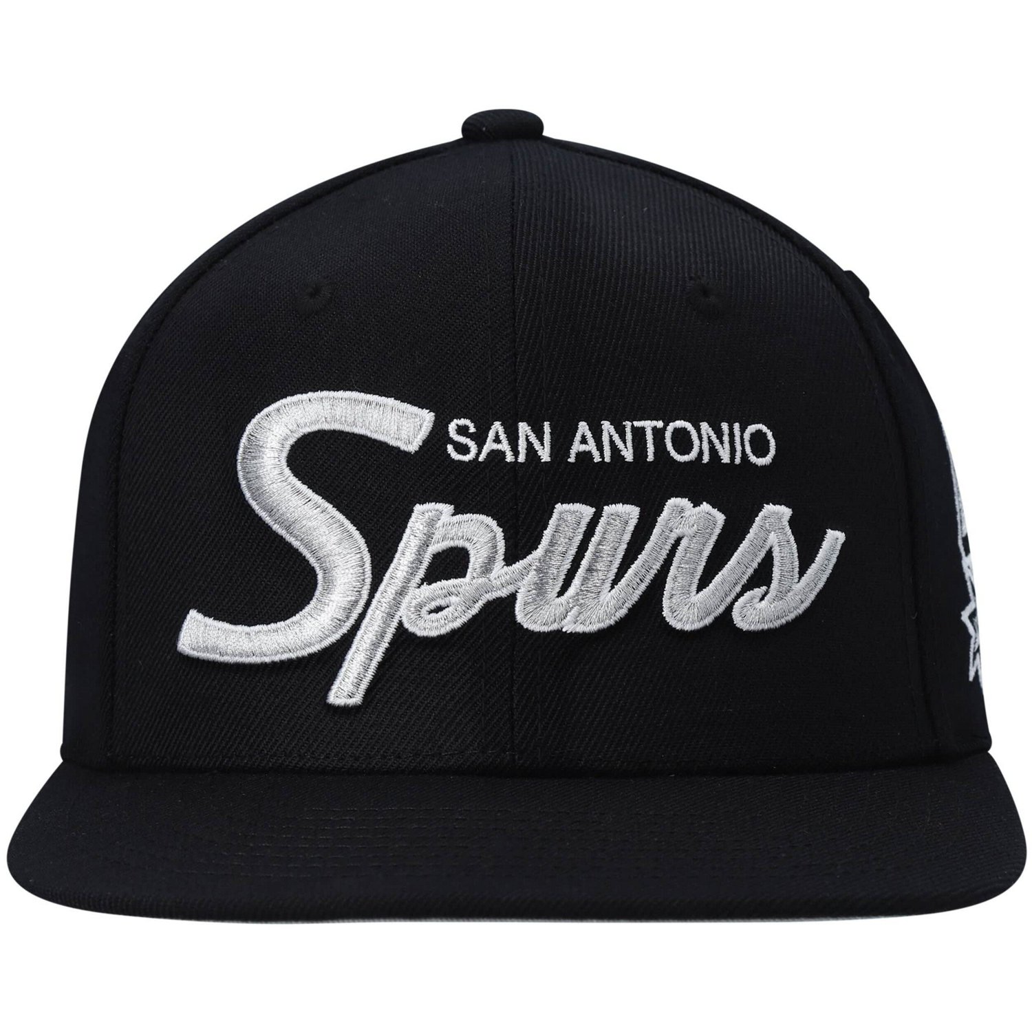 Mitchell  Ness San Antonio Spurs Hardwood Classics Script 20 Snapback Hat                                                        - view number 2