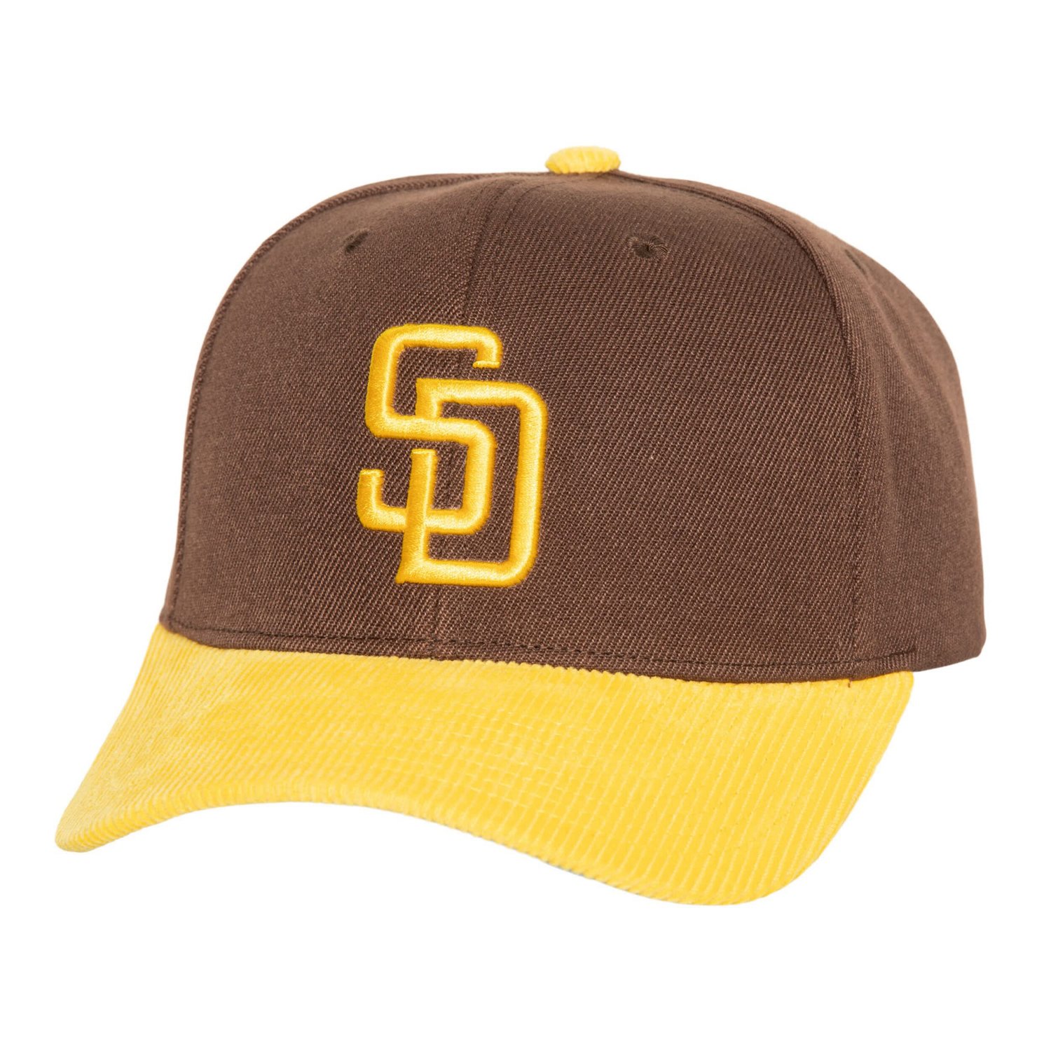 Mitchell  Ness San Diego Padres Corduroy Pro Snapback Hat