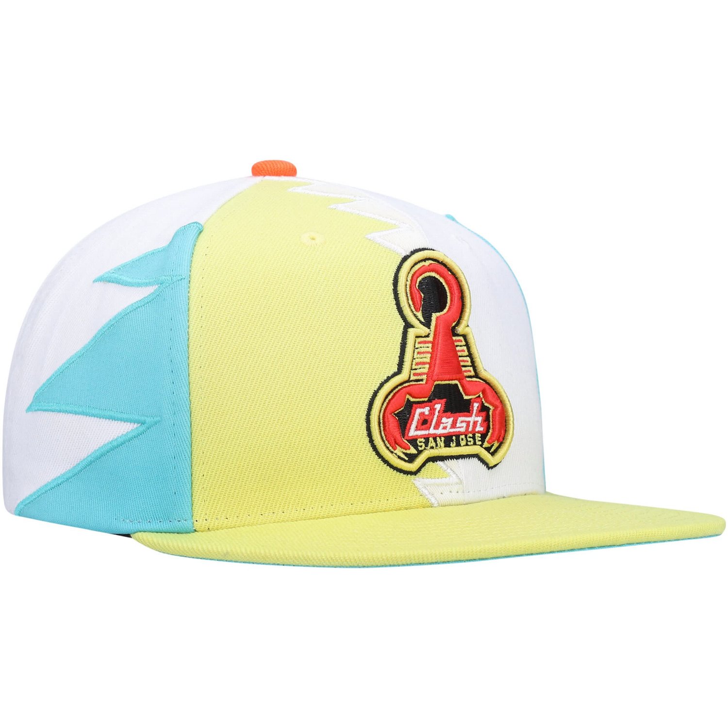 Mitchell  Ness San Jose Clash Historic Logo Since '96 Jersey Hook Snapback Hat - view number 3
