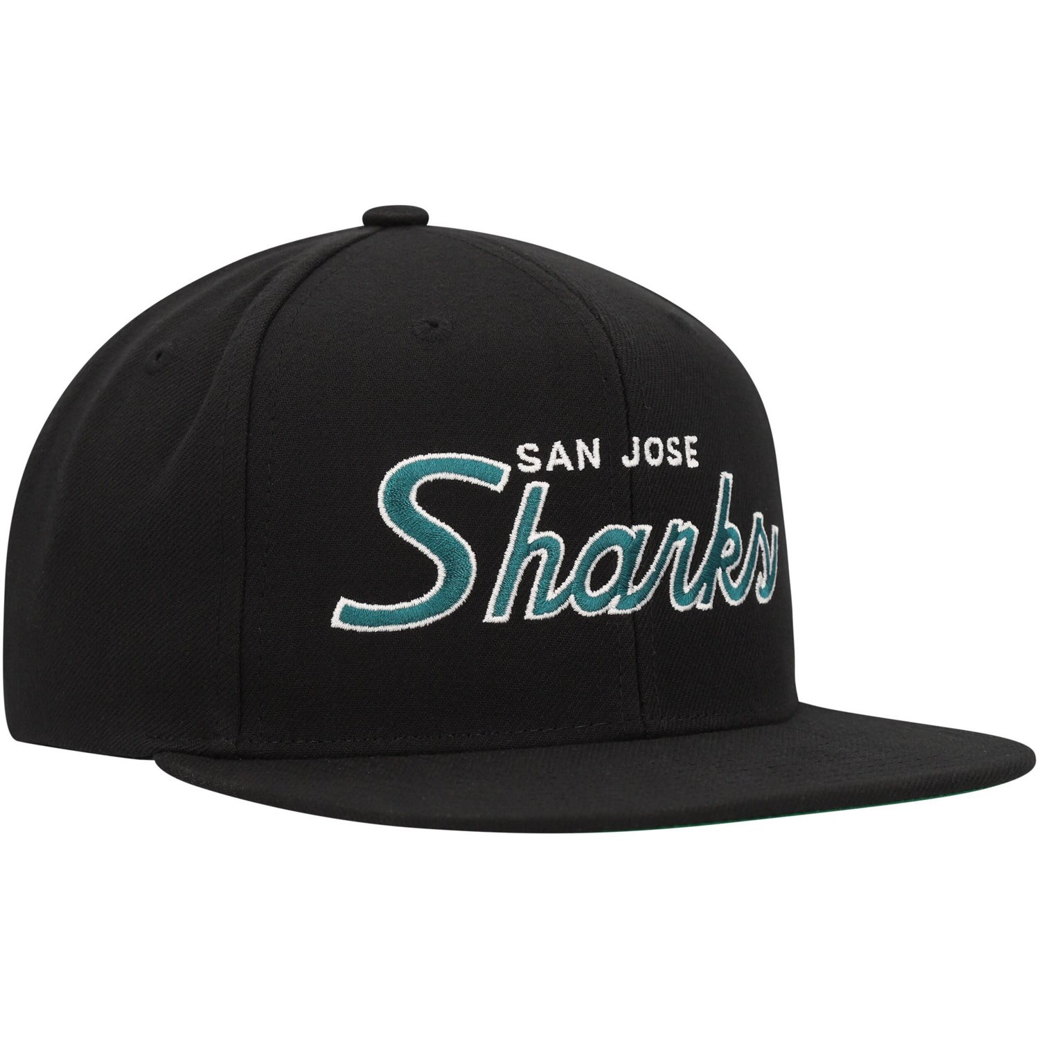 Mitchell  Ness San Jose Sharks Core Team Script 20 Snapback Hat - view number 3
