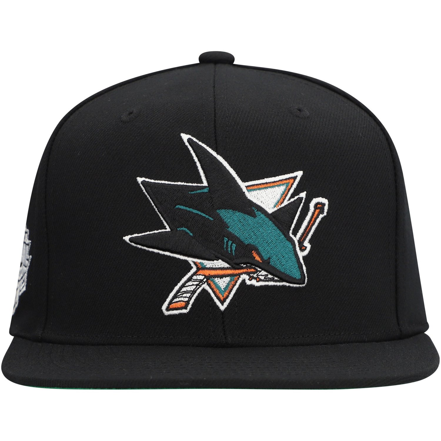 Mitchell  Ness San Jose Sharks Core Top Spot Snapback Hat - view number 2