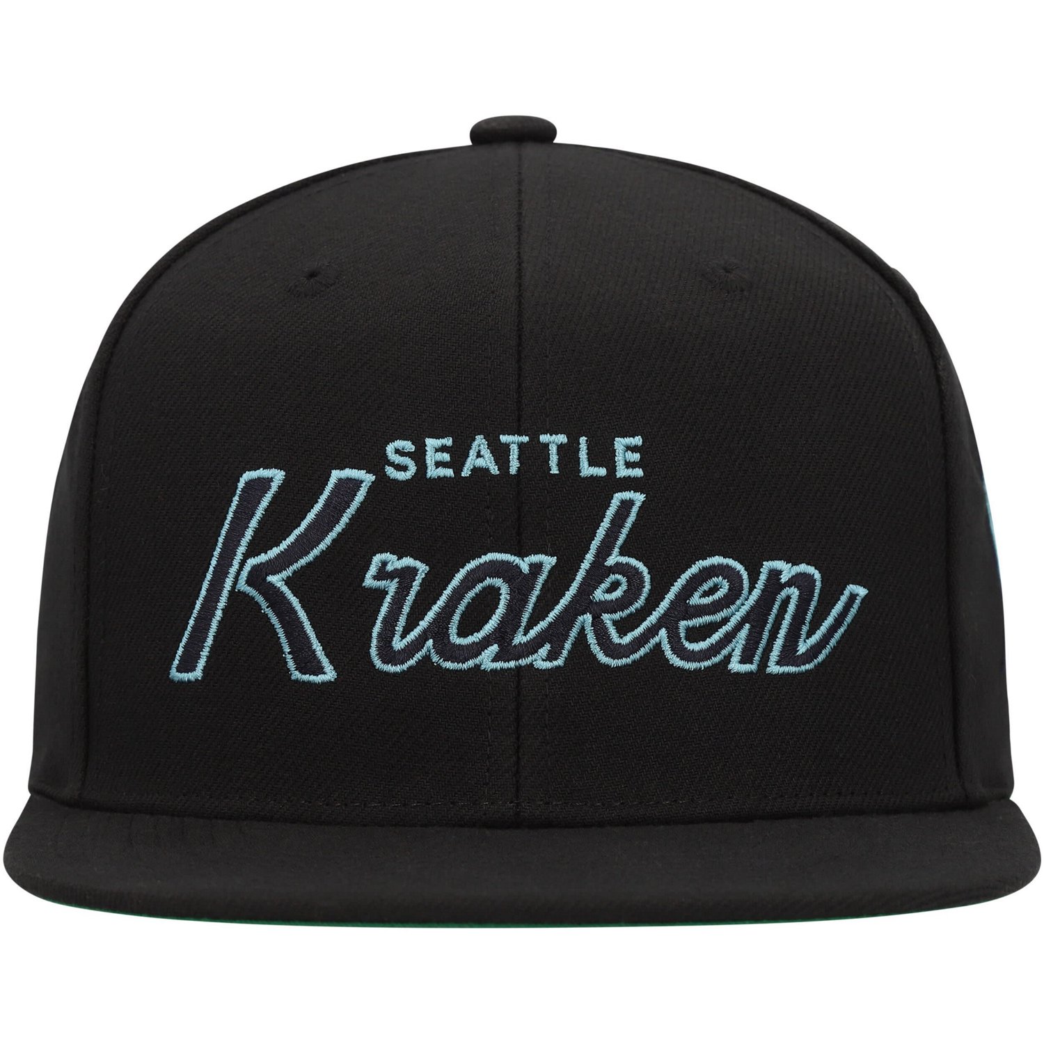 Mitchell  Ness Seattle Kraken Core Team Script 20 Snapback Hat                                                                   - view number 2