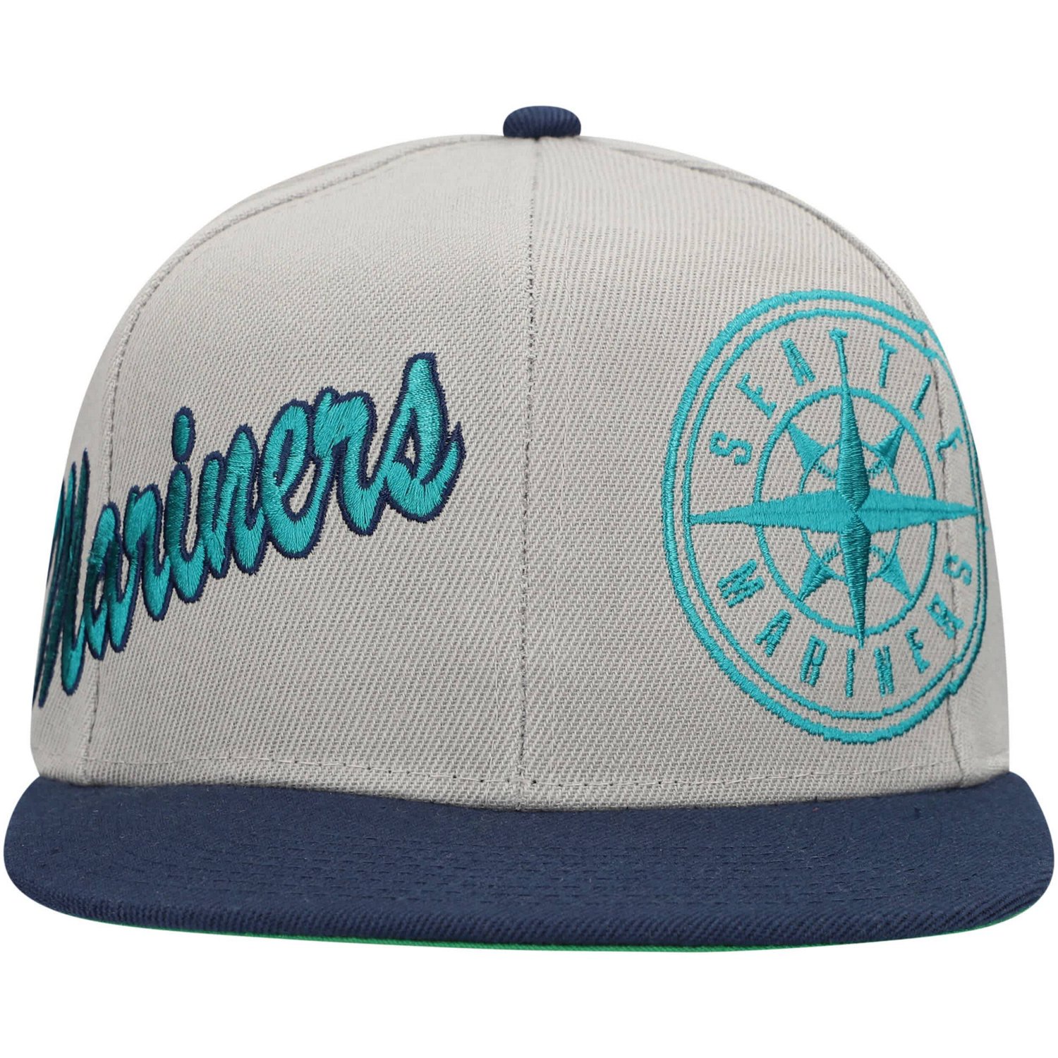 Mitchell  Ness Seattle Mariners Knock Out Panel Snapback Hat