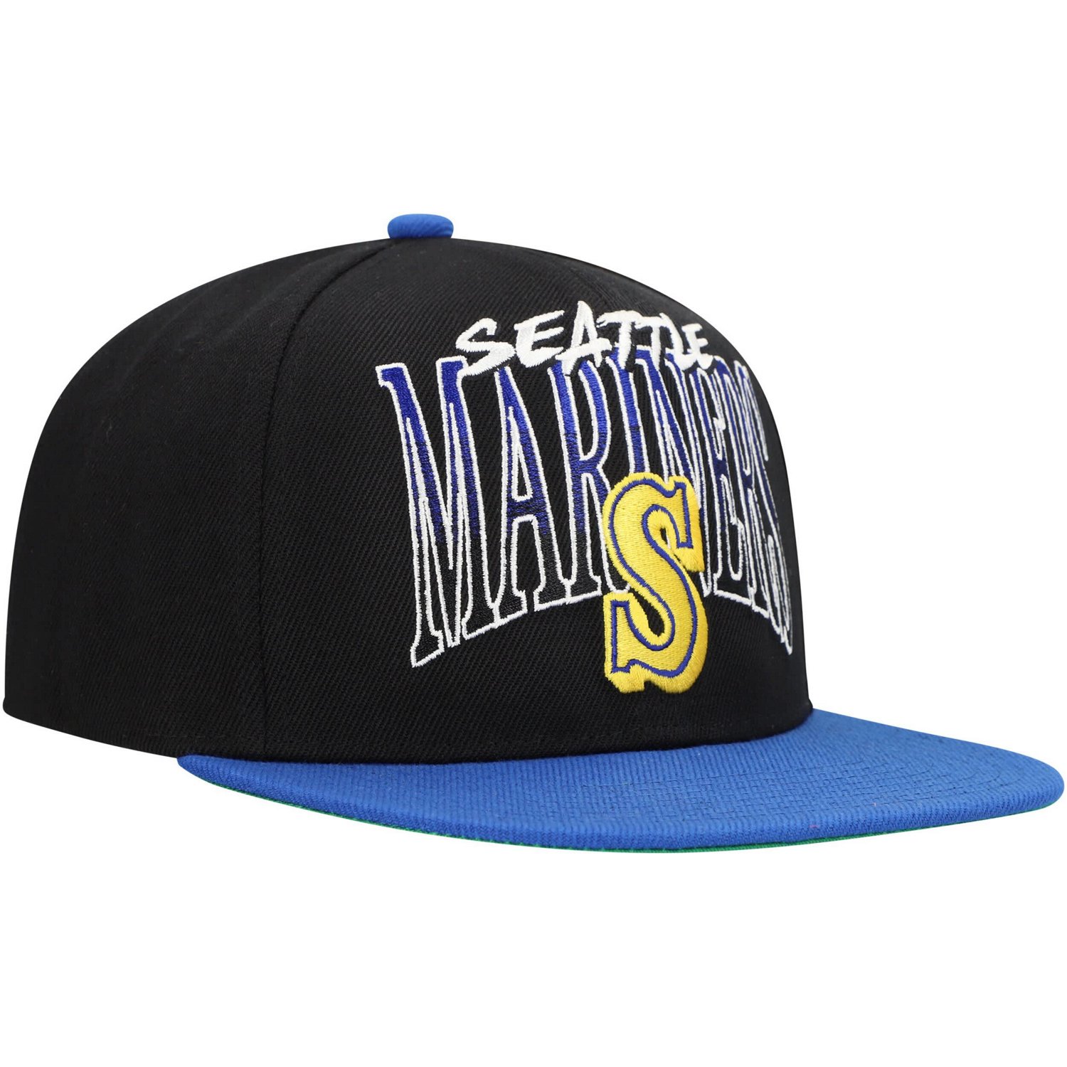 Mitchell  Ness Seattle Mariners Rise Up Snapback Hat - view number 3
