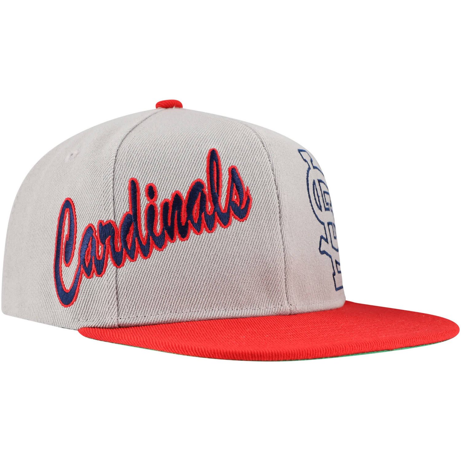 Mitchell  Ness St Louis Cardinals Knock Out Panel Snapback Hat
