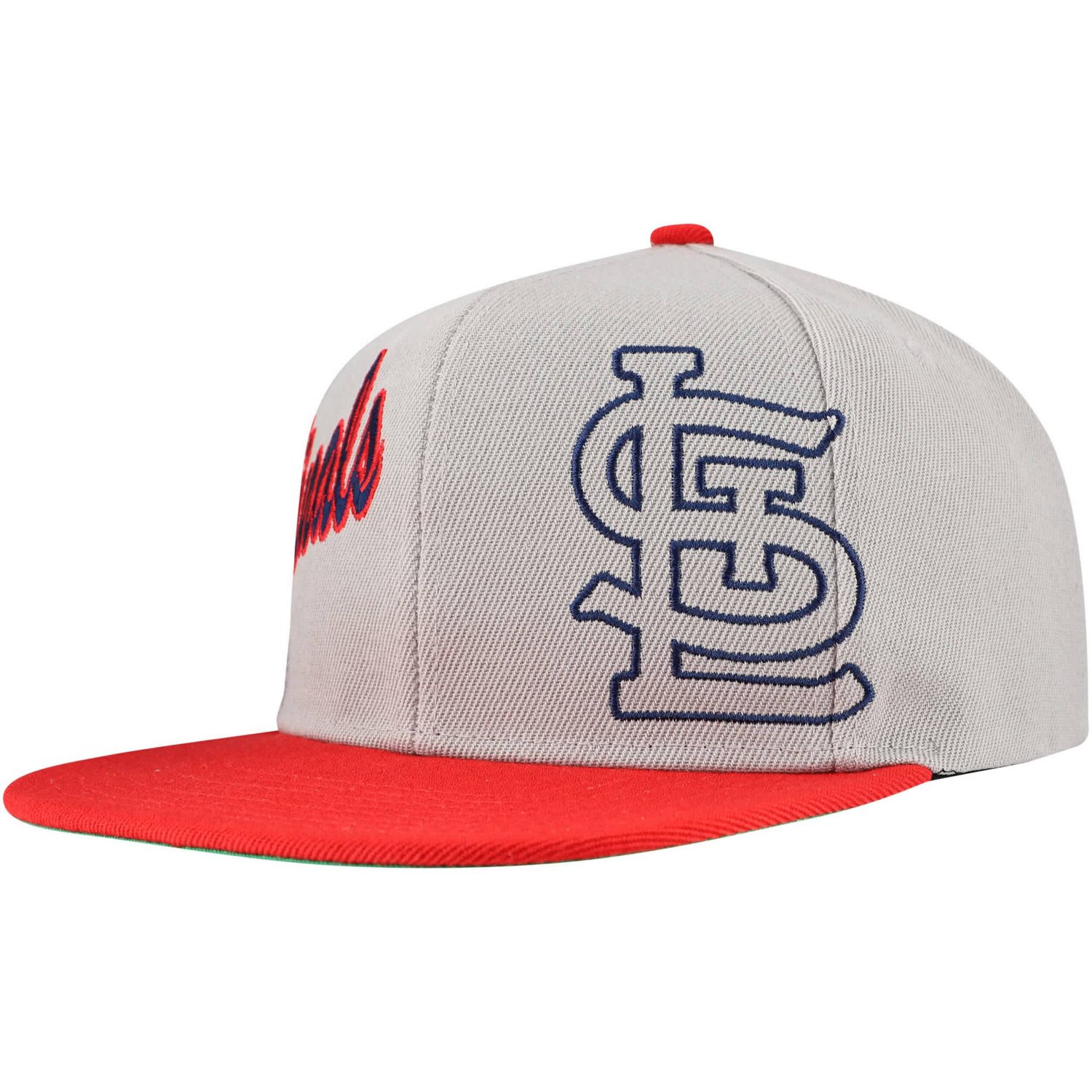 Mitchell  Ness St Louis Cardinals Knock Out Panel Snapback Hat