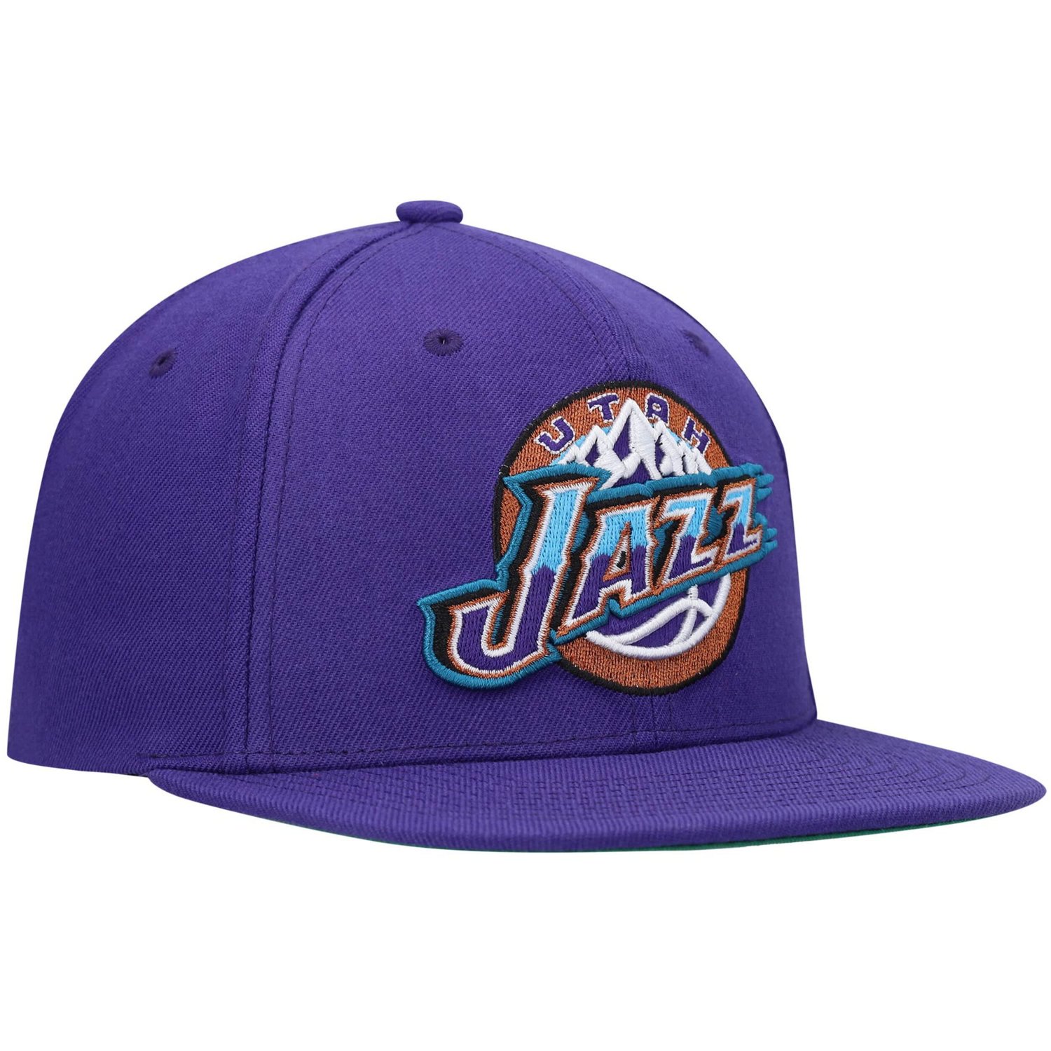 Mitchell  Ness Utah Jazz Hardwood Classics Team Ground 20 Snapback Hat                                                           - view number 3