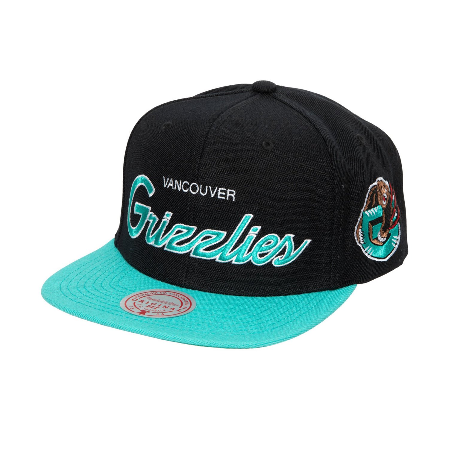 Mitchell  Ness Vancouver Grizzlies Hardwood Classics MVP Team Script 20 Snapback Hat