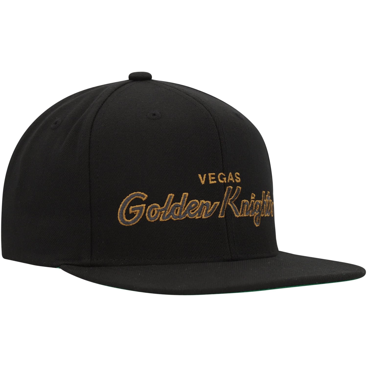 Mitchell  Ness Vegas Golden Knights Core Team Script 20 Snapback Hat                                                             - view number 3
