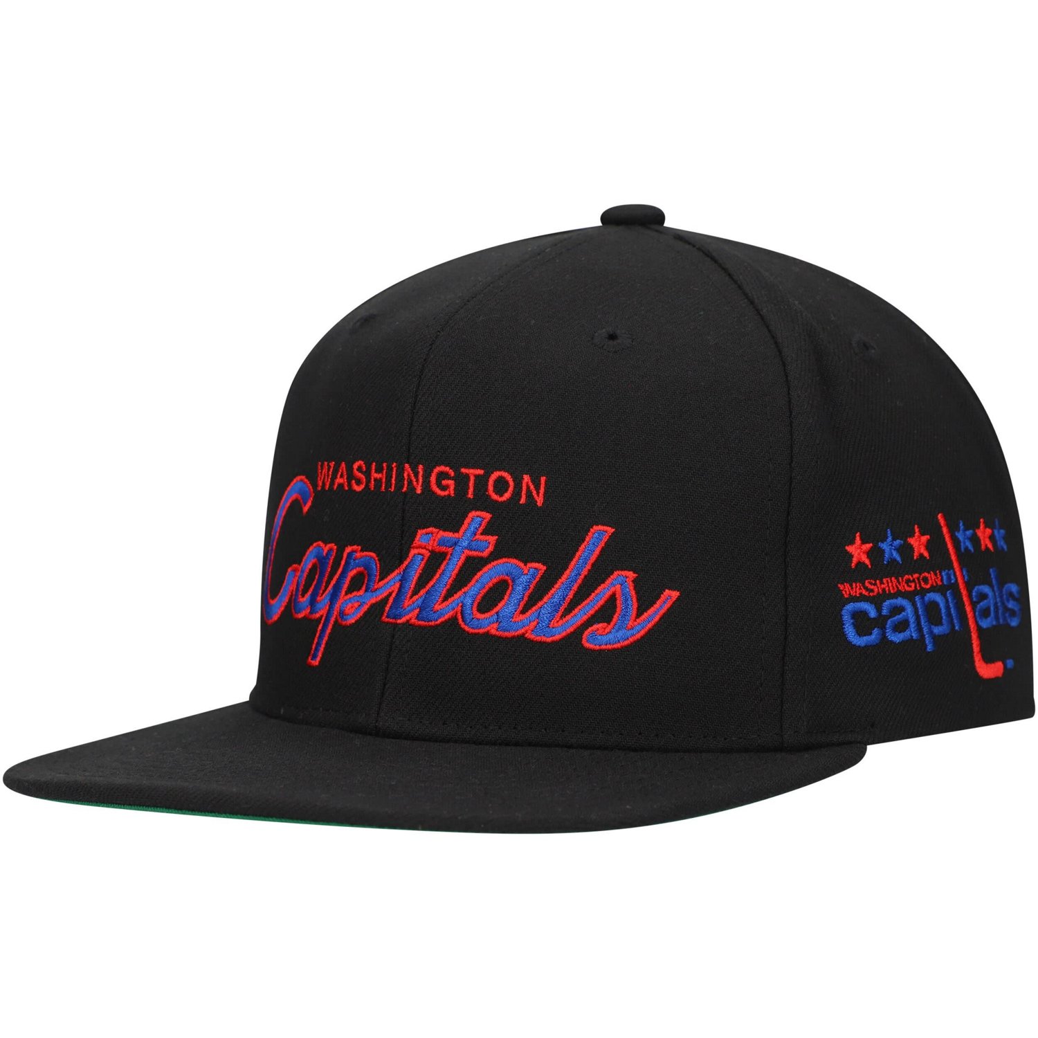 Mitchell  Ness Washington Capitals Core Team Script 20 Snapback Hat