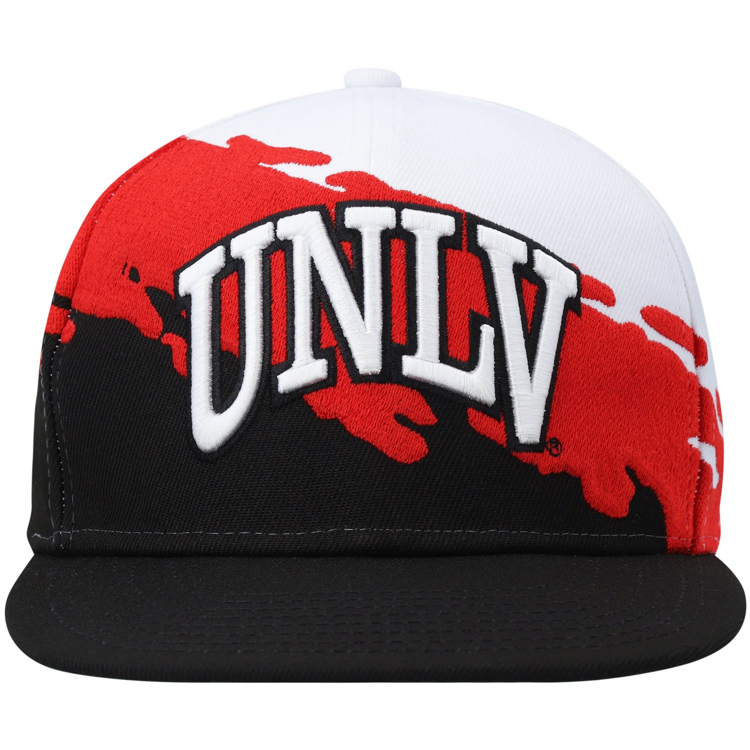 Mitchell  Ness White UNLV Rebels Paintbrush Snapback Hat - view number 2