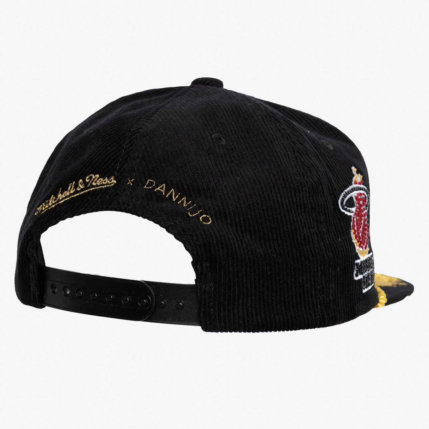 Mitchell  Ness x DANNIJO Miami Heat Deadstock Cord Snapback Hat - view number 2