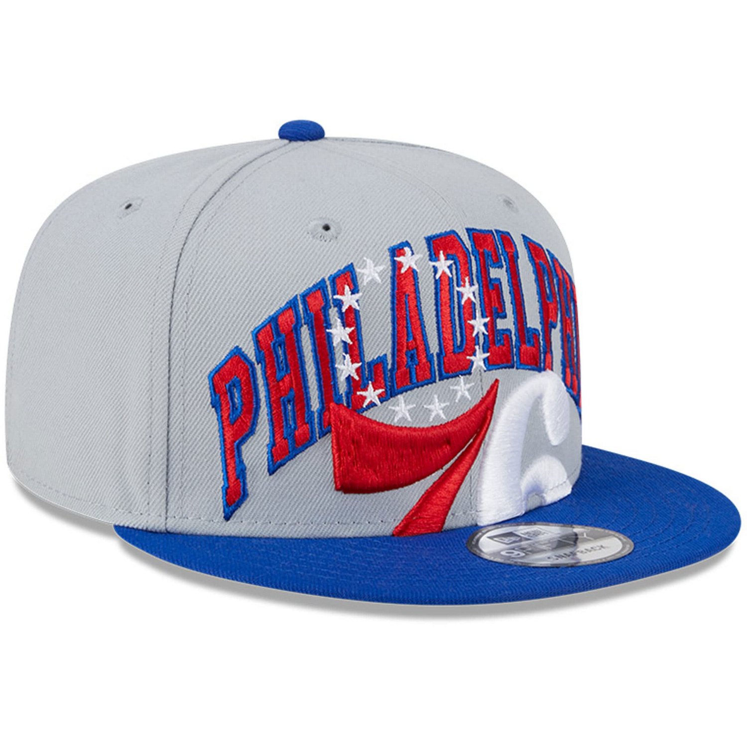 New Era / Philadelphia 76ers Tip-Off Two-Tone 9FIFTY Snapback Hat - view number 3