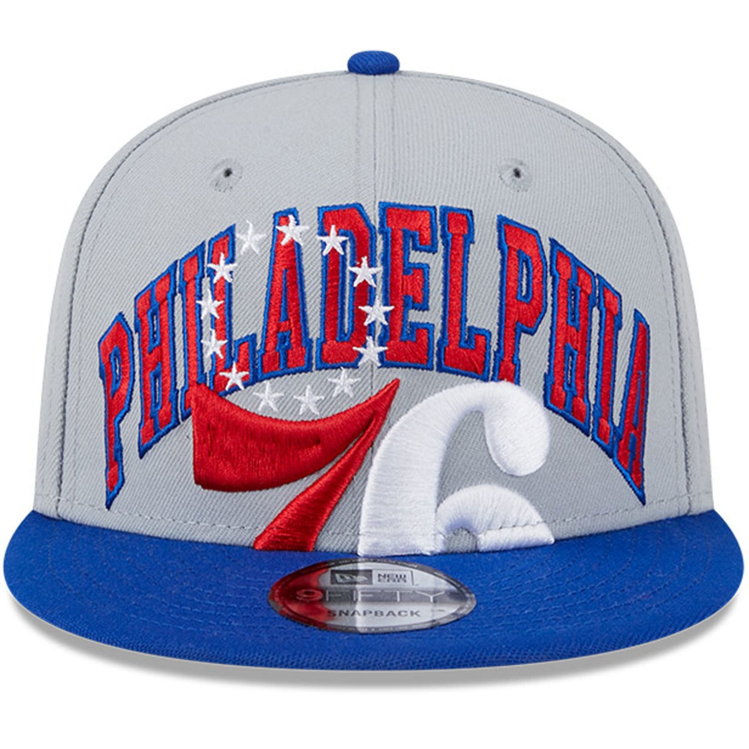 New Era / Philadelphia 76ers Tip-Off Two-Tone 9FIFTY Snapback Hat - view number 2