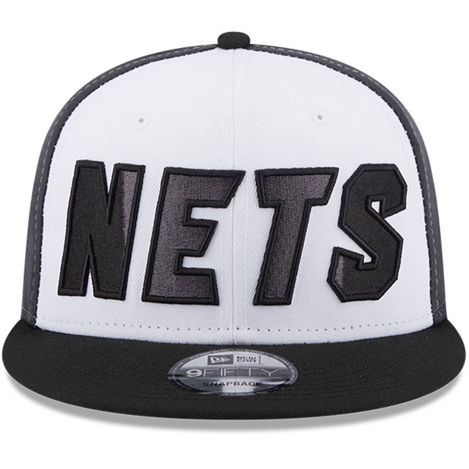 New Era /Black Brooklyn Nets Back Half 9FIFTY Snapback Hat - view number 2