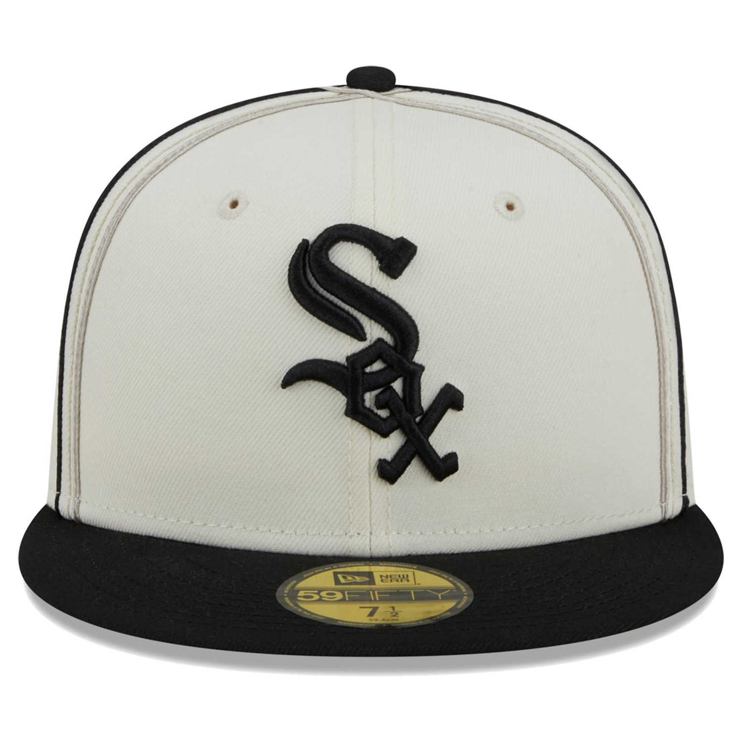 New Era /Black Chicago White Sox Chrome Sutash 59FIFTY Fitted Hat