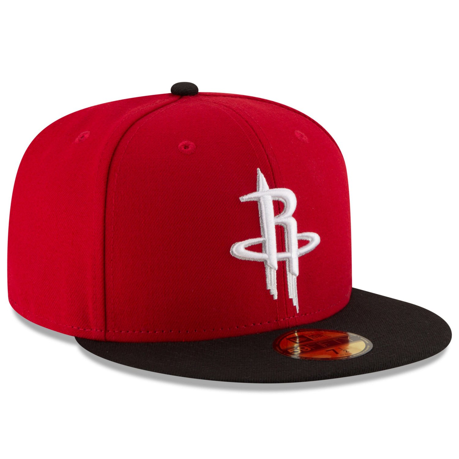 New Era /Black Houston Rockets Official Team Color 2Tone 59FIFTY Fitted Hat                                                      - view number 3