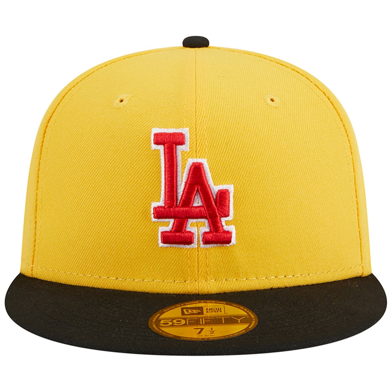 New Era /Black Los Angeles Dodgers Grilled 59FIFTY Fitted Hat - view number 2