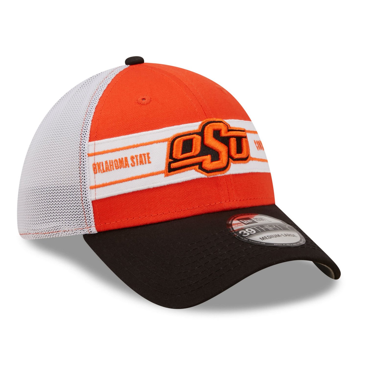 New Era /Black Oklahoma State Cowboys Banded 39THIRTY Flex Hat                                                                   - view number 3