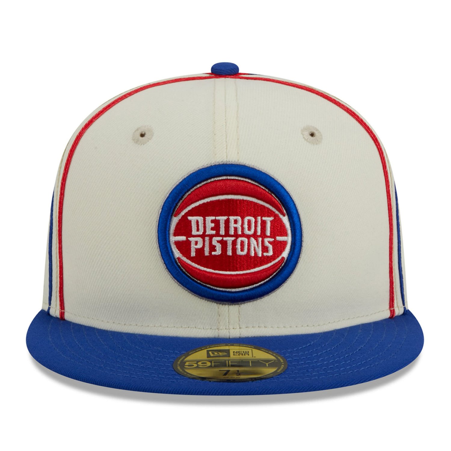 New Era /Blue Detroit Pistons Piping 2-Tone 59FIFTY Fitted Hat - view number 2