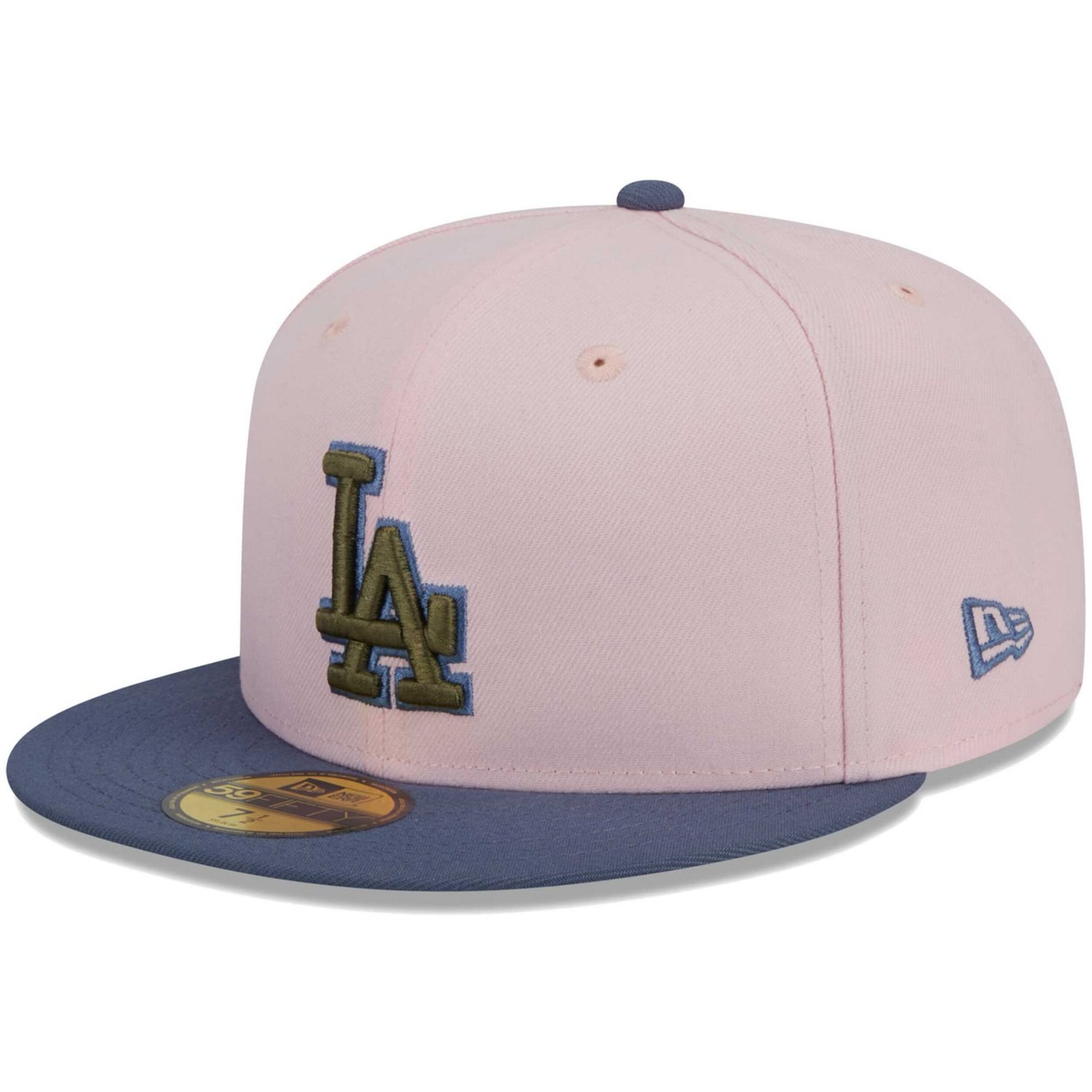 New Era /Blue Los Angeles Dodgers Olive Undervisor 59FIFTY Fitted Hat - view number 3