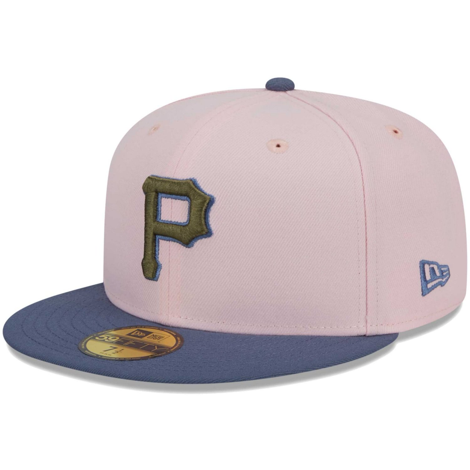 New Era /Blue Pittsburgh Pirates Olive Undervisor 59FIFTY Fitted Hat                                                             - view number 3