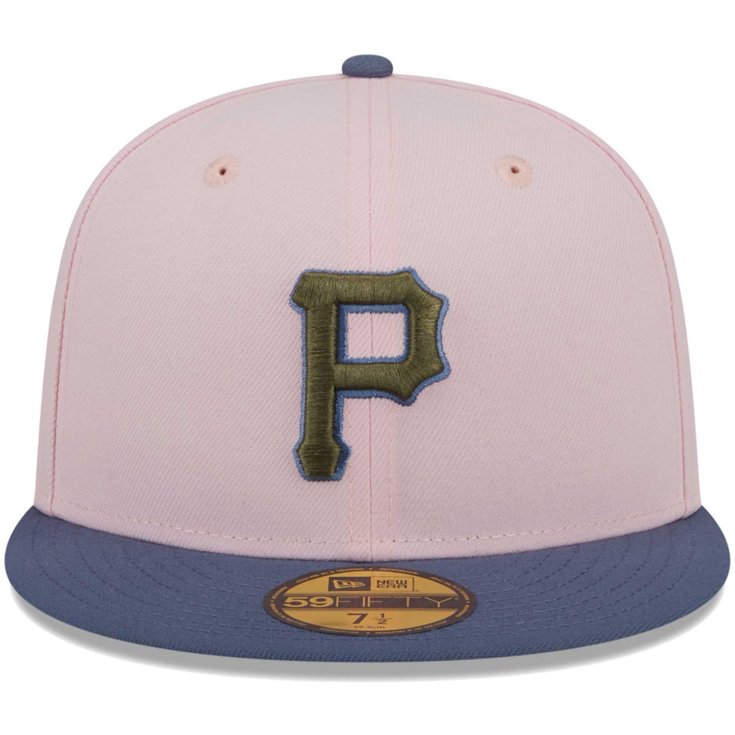 New Era /Blue Pittsburgh Pirates Olive Undervisor 59FIFTY Fitted Hat                                                             - view number 2