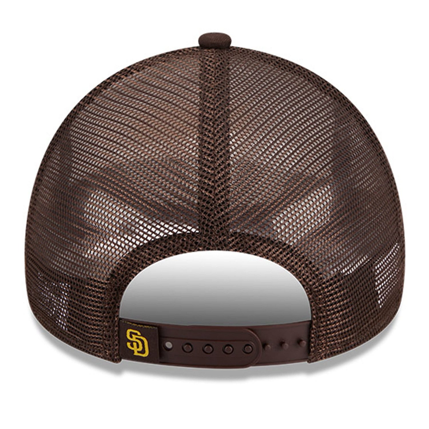 New Era /Brown San Diego Padres Stacked A-Frame Trucker 9FORTY Adjustable Hat