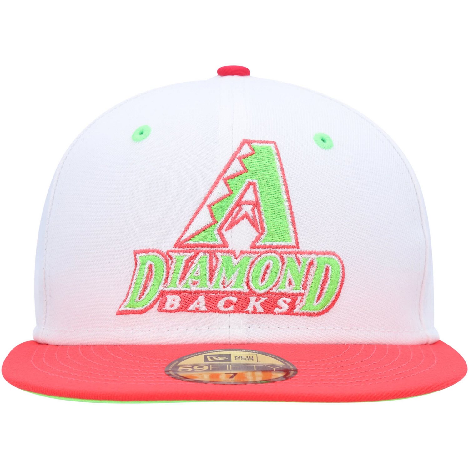 New Era /Coral Arizona Diamondbacks 1998 Inaugural Season Strawberry Lolli 59FIFTY Fitted Hat                                    - view number 2