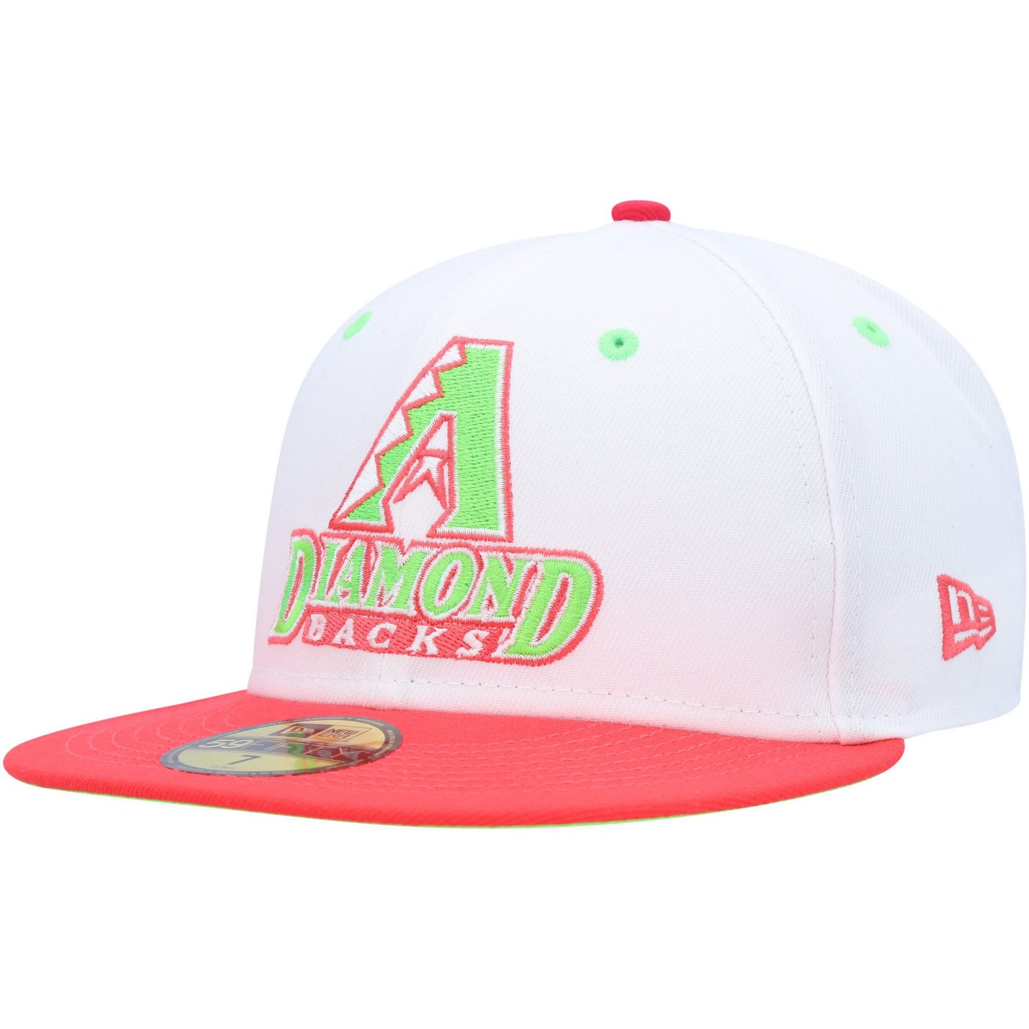 New Era /Coral Arizona Diamondbacks 1998 Inaugural Season Strawberry Lolli 59FIFTY Fitted Hat                                    - view number 3