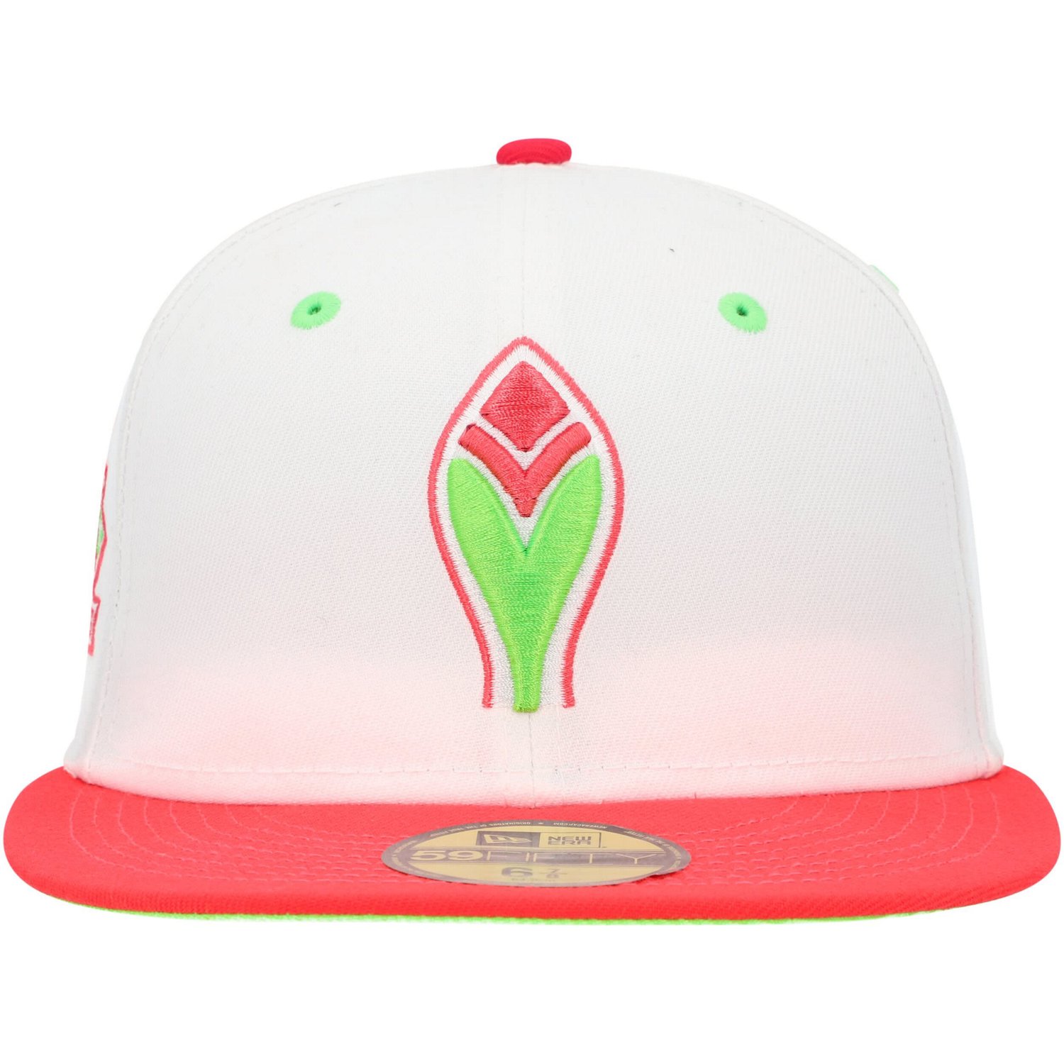 New Era /Coral Atlanta Braves 150th Anniversary Strawberry Lolli 59FIFTY Fitted Hat                                              - view number 2