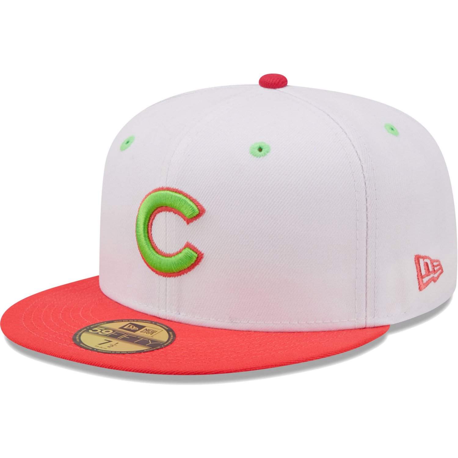 New Era /Coral Chicago Cubs 1990 MLB All-Star Game Strawberry Lolli 59FIFTY Fitted Hat                                           - view number 3