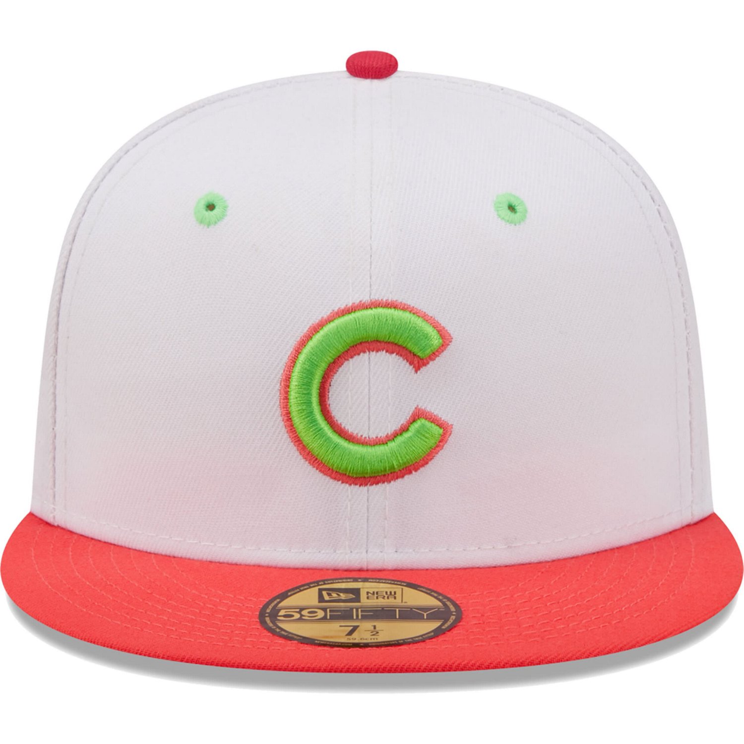 New Era /Coral Chicago Cubs 1990 MLB All-Star Game Strawberry Lolli 59FIFTY Fitted Hat                                           - view number 2